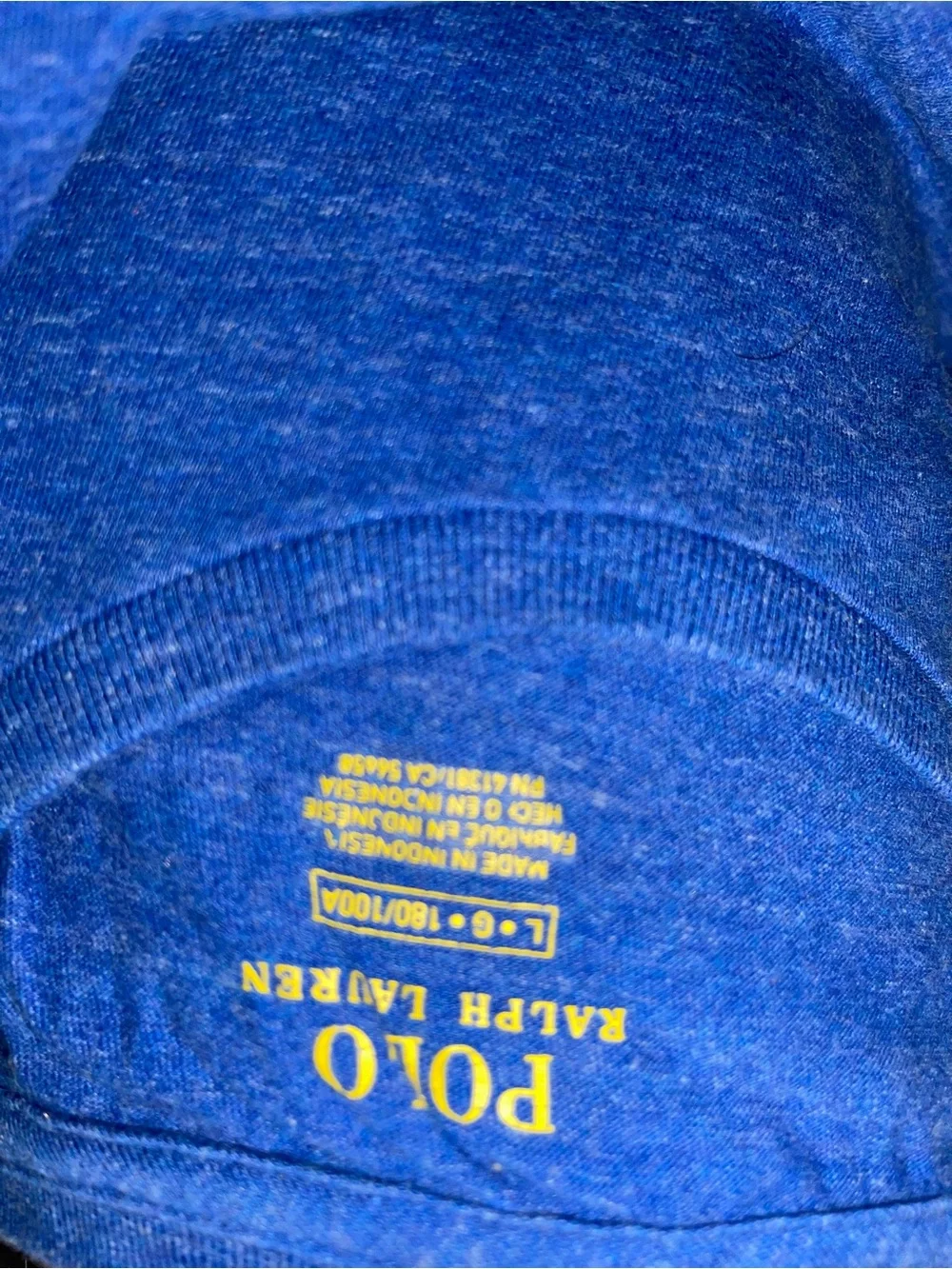 Polo by Ralph Lauren Blue Crew Neck Tee